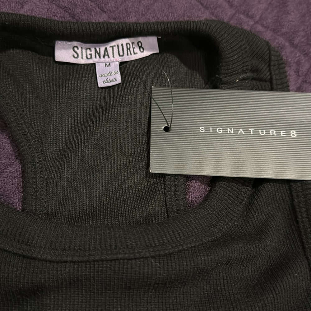 Signature8 Racer Open Back Ribbed Bodycon Dress - Picture 2 of 4
